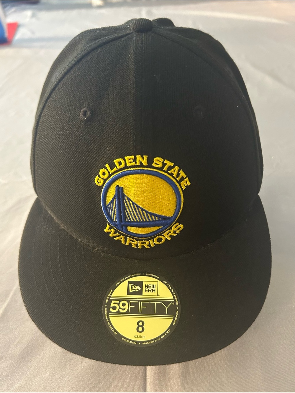 New Era 59FIFTY Golden State Warriors Fitted Hat Size 8 NBA Basketball Cap